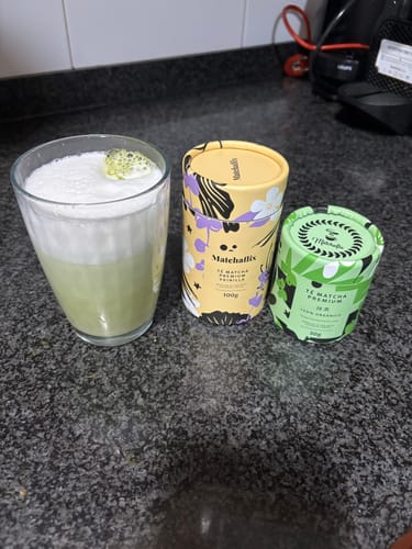 Customer photo review of Té Matcha Premium Vainilla