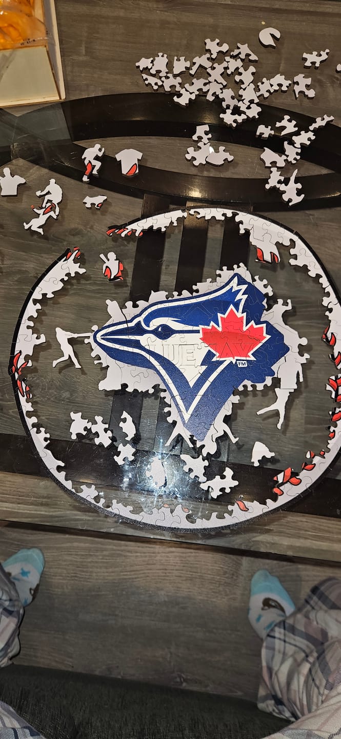 Customer photo review of Toronto Blue Jays™ - Wooden Puzzle