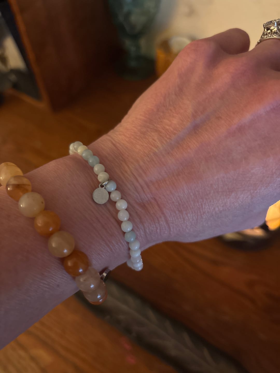 Customer photo review of Multi-Amazonite Bracelet Mini