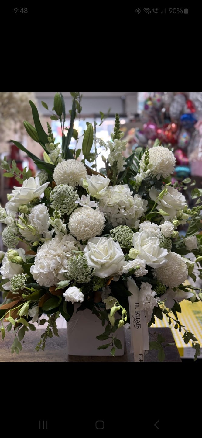 Customer photo review of Blank Canvas Arrangement
