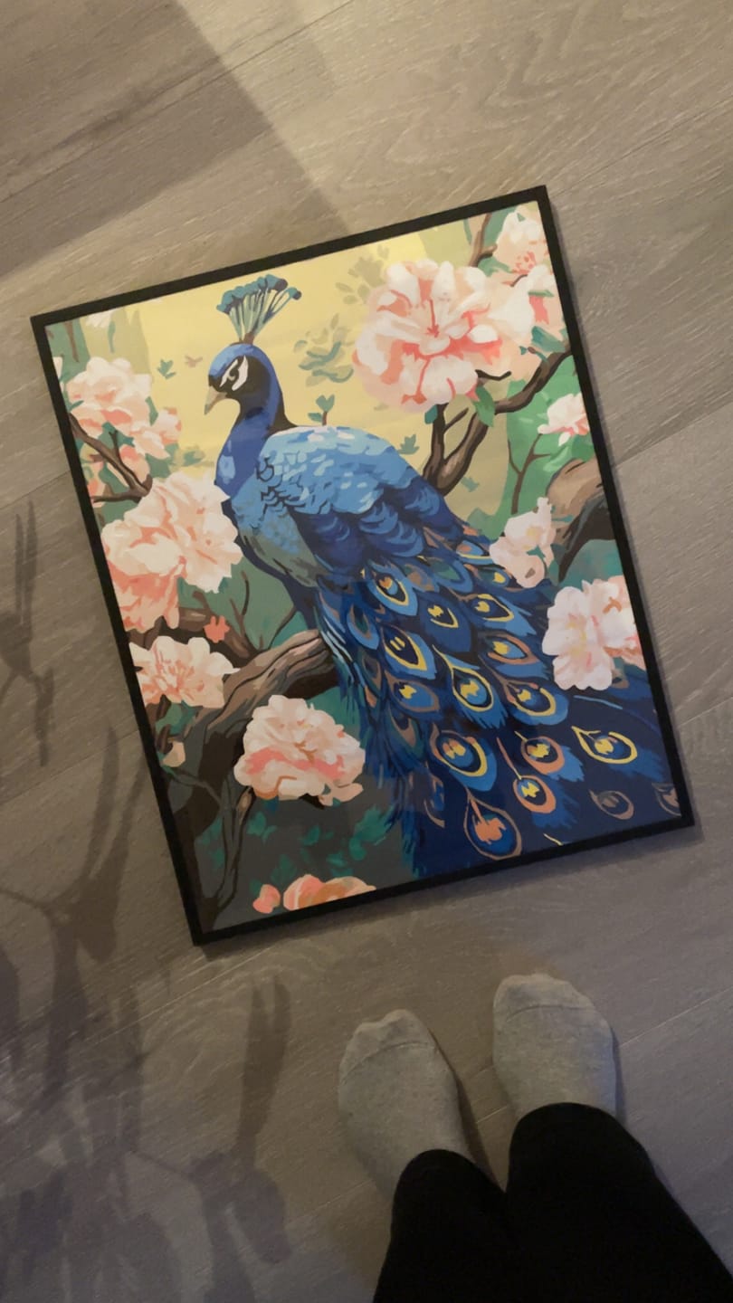 Customer photo review of Charming Peacock
