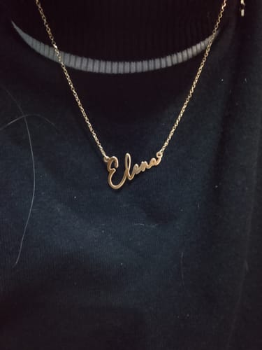 Customer photo review of Collana Nome Firma