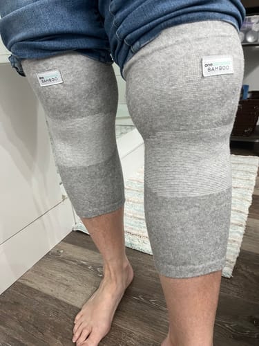 Customer photo review of Premium Bamboo Knee Sleeve (Single)