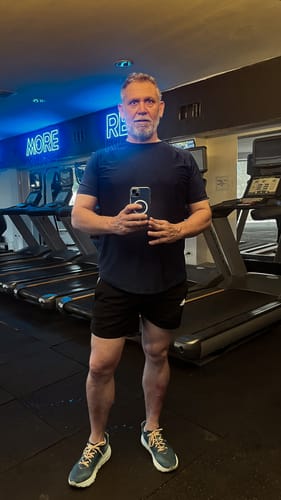 Customer photo review of Training Sport Tee - Navy Blue