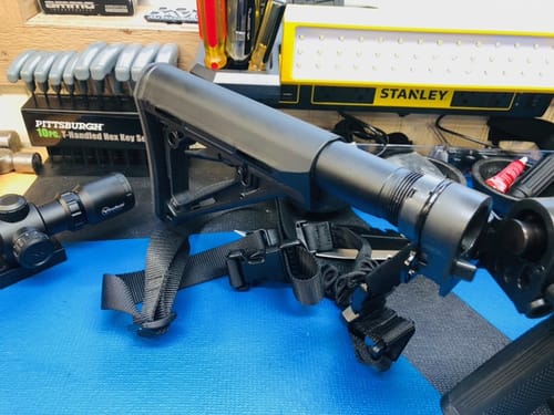 Customer photo review of AR-15 .223 5.56 MIL SPEC BUTT STOCK WITH COMPLETE MIL SPEC BUFFER TUBE KITS