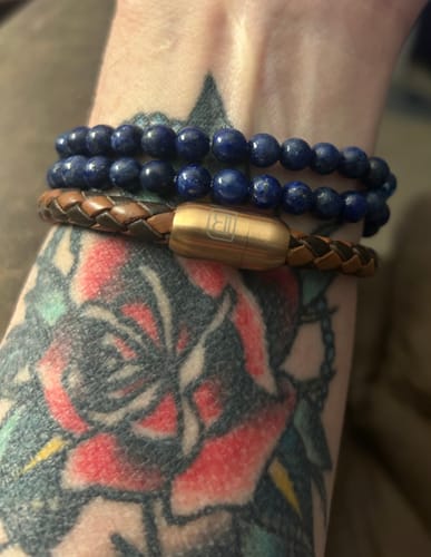 Customer photo review of Leather Single Wrap