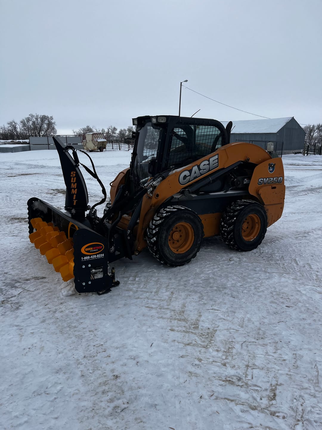 Customer photo review of The Summit Series - Skid Steer Standard Flow Snow Blower