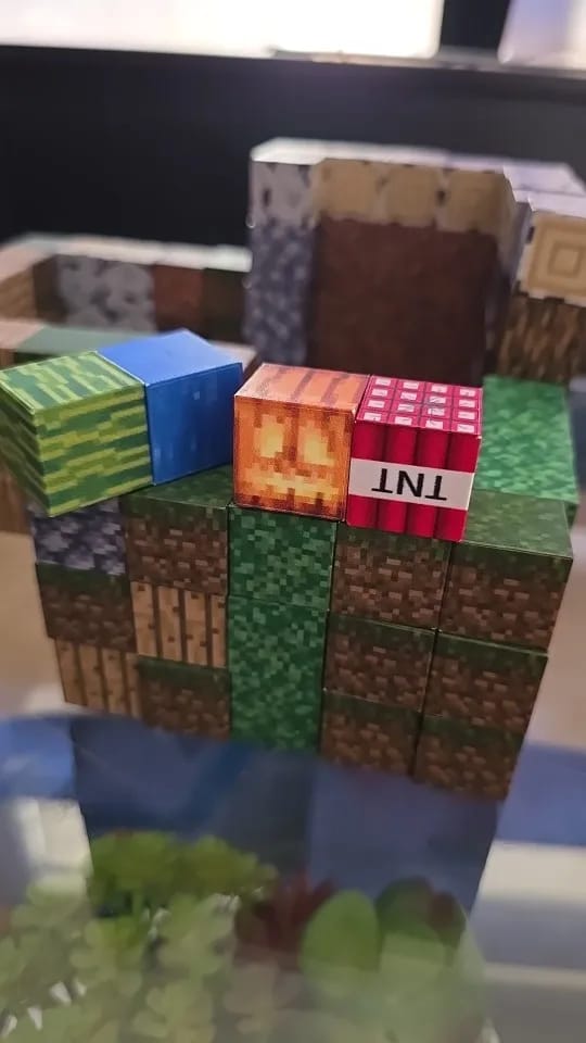 Customer photo review of מיינקראפט- קוביות מגנטיות