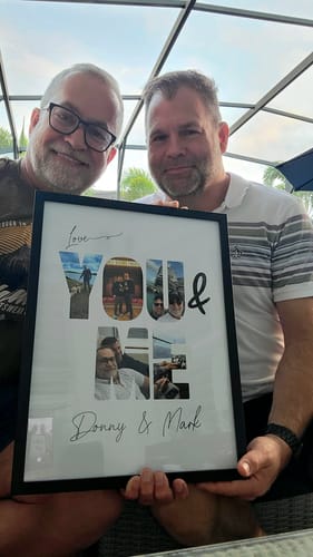 Customer photo review of You & Me - Personalised Poster