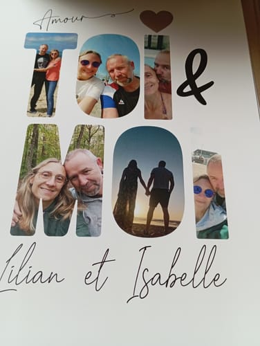 Customer photo review of Toi & Moi -  Affiche Personnalisée