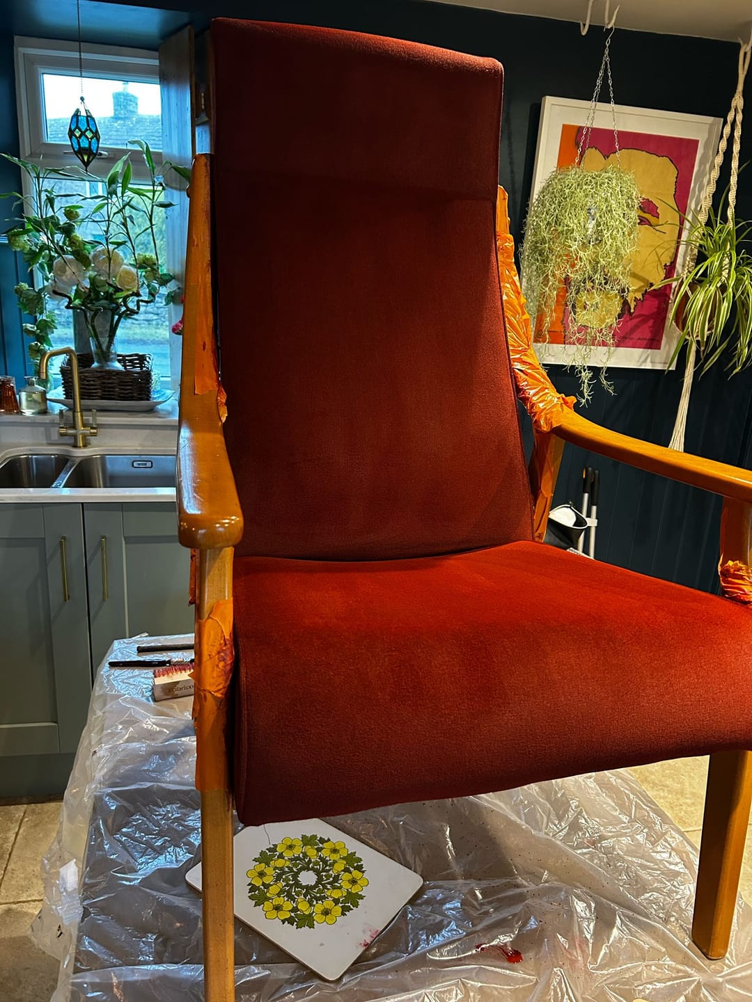 Customer photo review of Fabric Paint -- Maroon