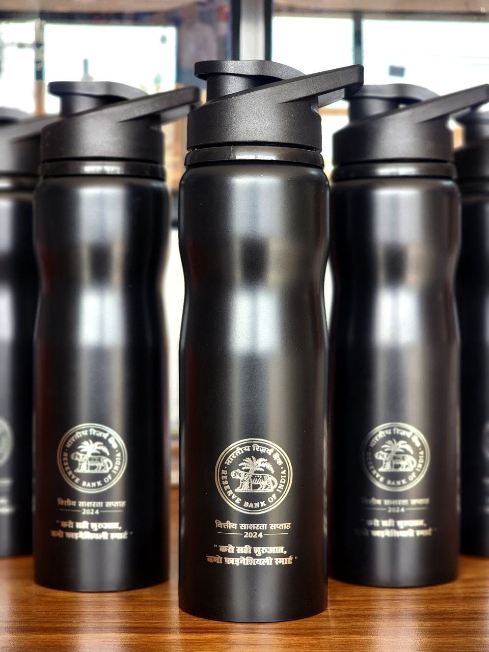 Customer photo review of Premium Water Bottle | Best for Corporate Gifting | PrintMine.in