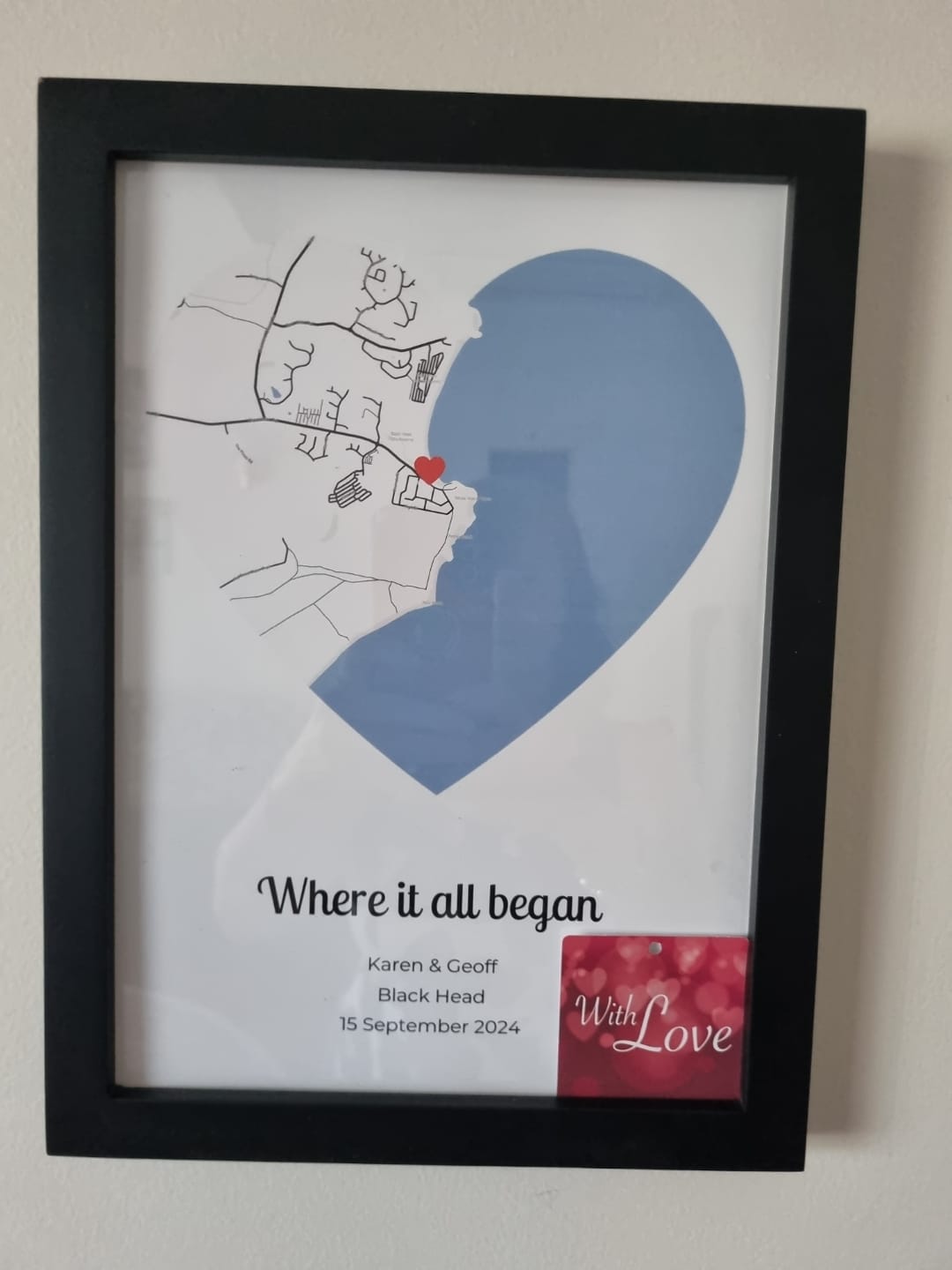 Customer photo review of Where it all began - Personalised Poster