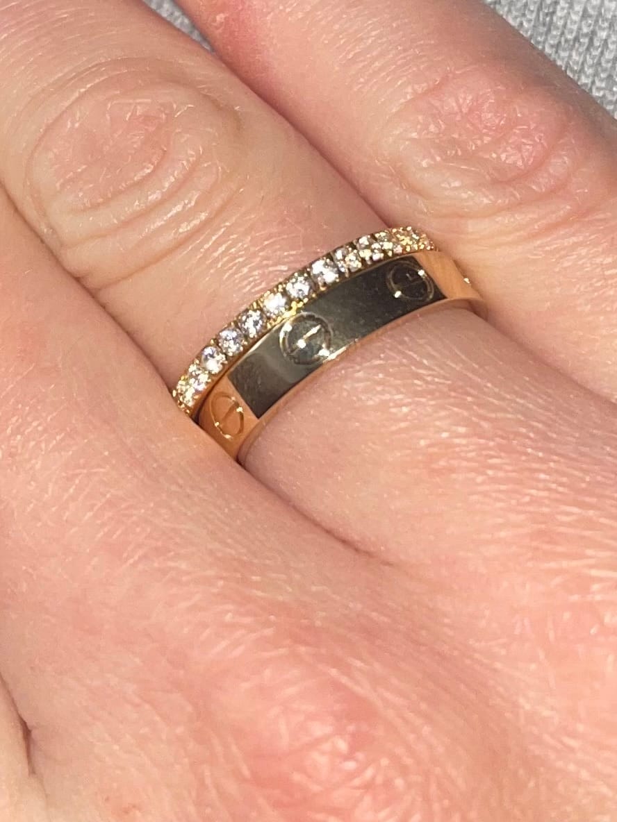 Customer photo review of Shine Ring | 18K vergoldet