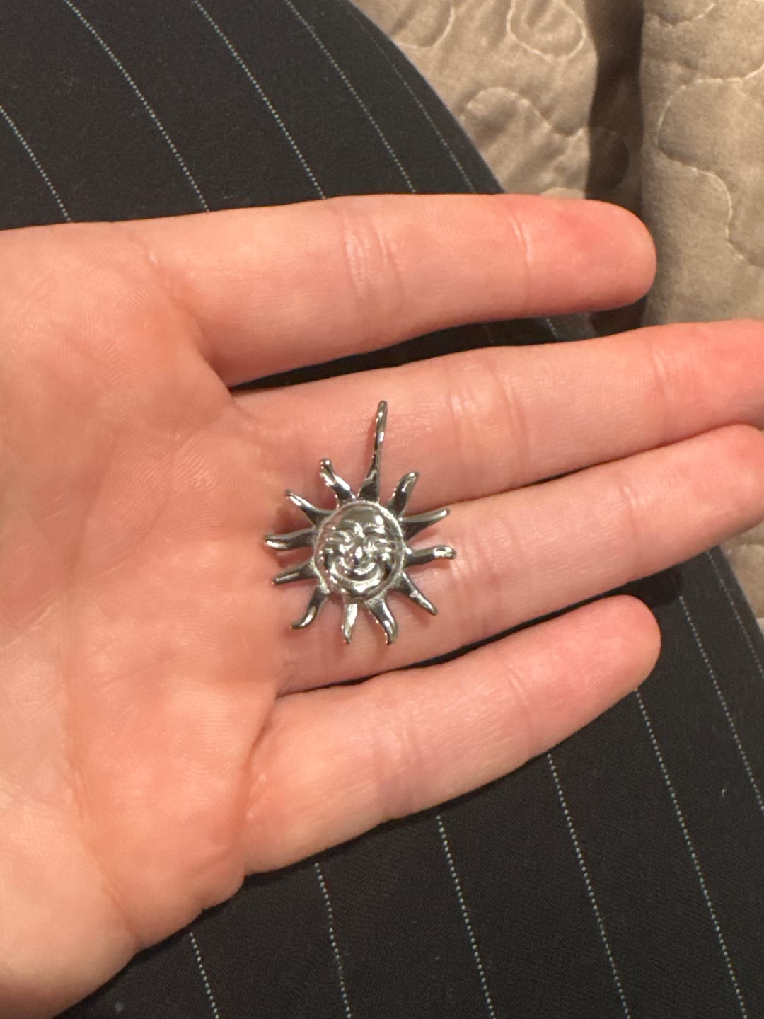Customer photo review of AZTEC SUN PENDANT