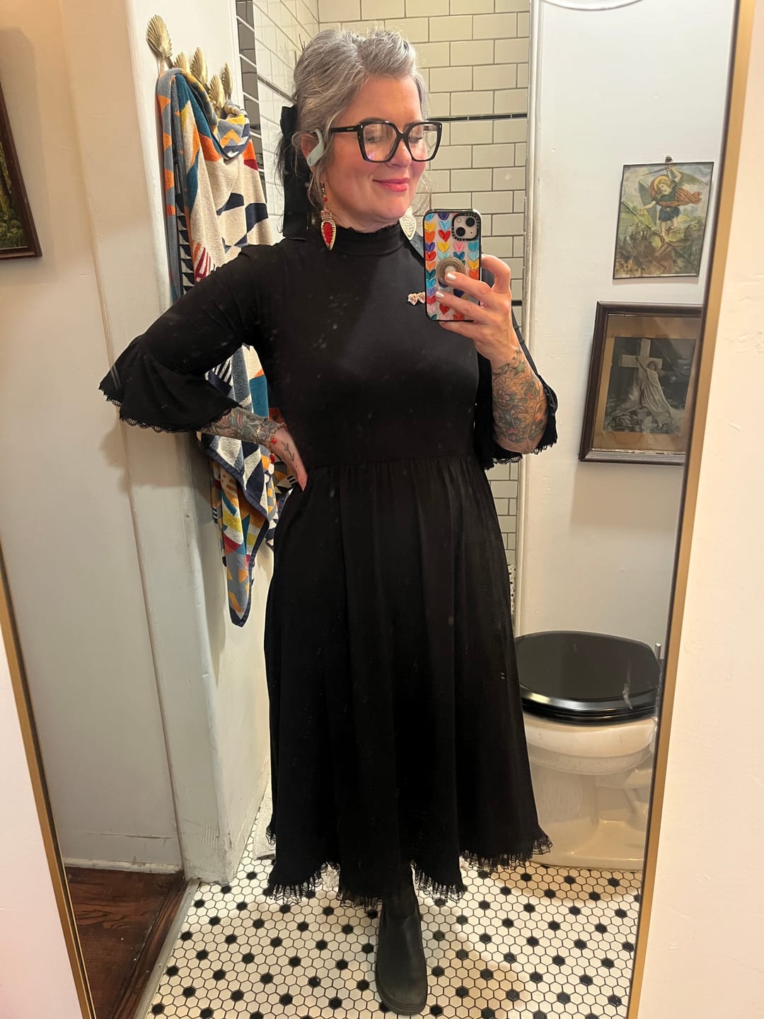 Customer photo review of Kiki Dress in Black