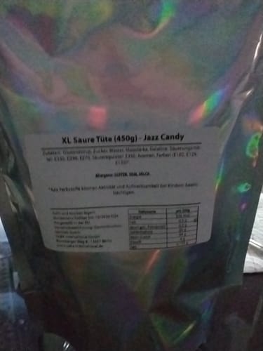 Customer photo review of XL Saure Tüte (500g)