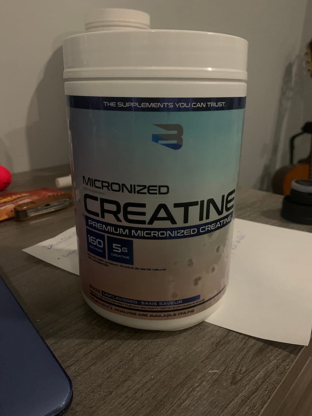 Customer photo review of Believe - Créatine Monohydrate 800g