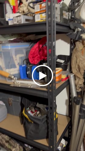 Customer video review of REIBII 35.5“W Garage Storage Rack, 5-Shelf Adjustable Storage Shelves, 2020lbs Metal Shelving for Pantry Kichen Closet