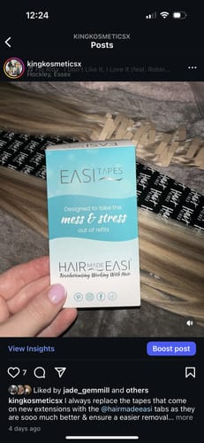 undefined review of Easitape Hair Extension Tape Tabs (60 per pack) image 1 out of 1