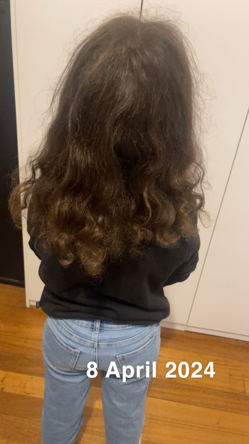Customer photo review of The Magic Hair Oil