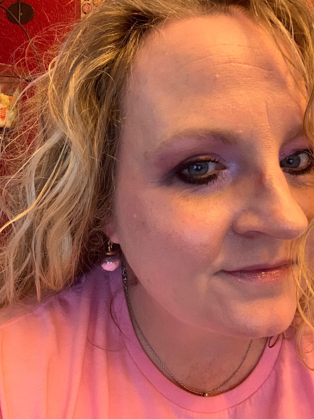 Customer photo review of Wish Upon a Star Dangles Hypoallergenic Earrings for Sensitive Ears Made with Plastic Posts