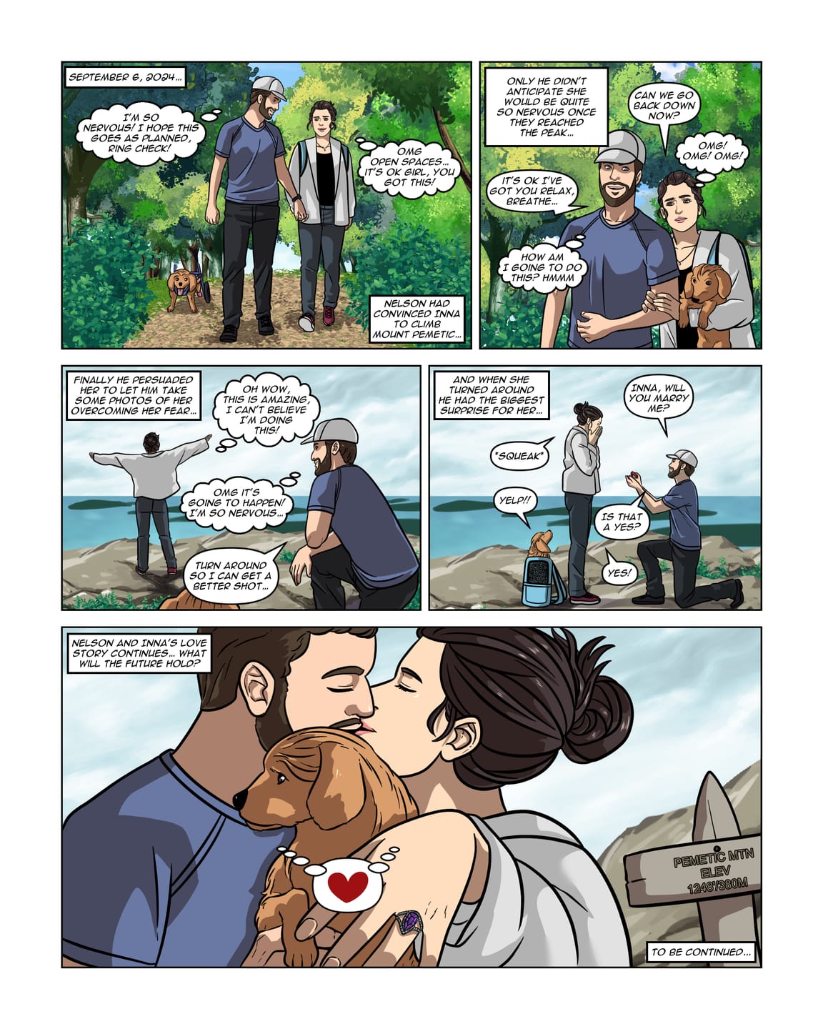 Customer photo review of Custom Comic Strip - Turn Your Love Story Or Favorite Memories Into A Comic