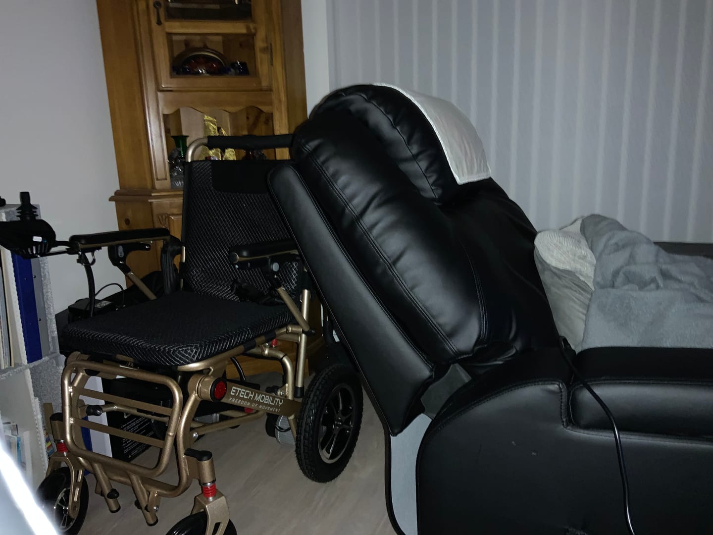 Customer photo review of Ultra-Lightweight Folding Electric Wheelchair | Etech Mobility LiteMax 2