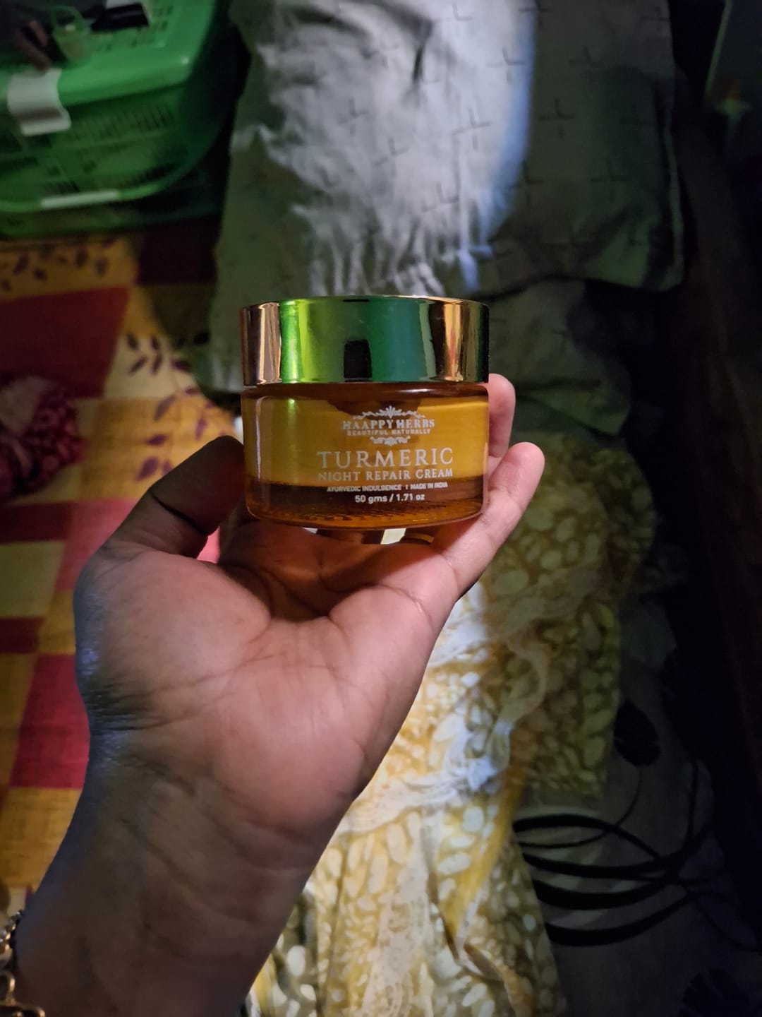 Customer photo review of Turmeric Night Repair Cream