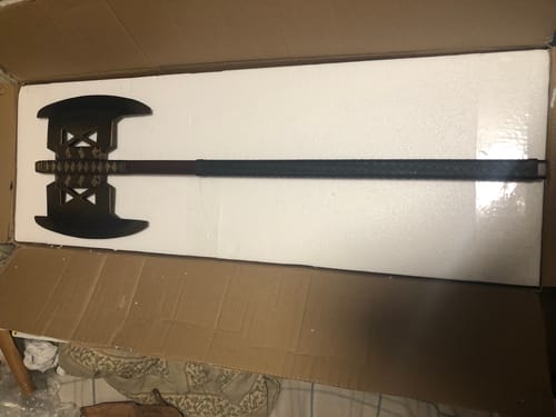 Customer photo review of Gimli's Axe - The Lord of the Rings
