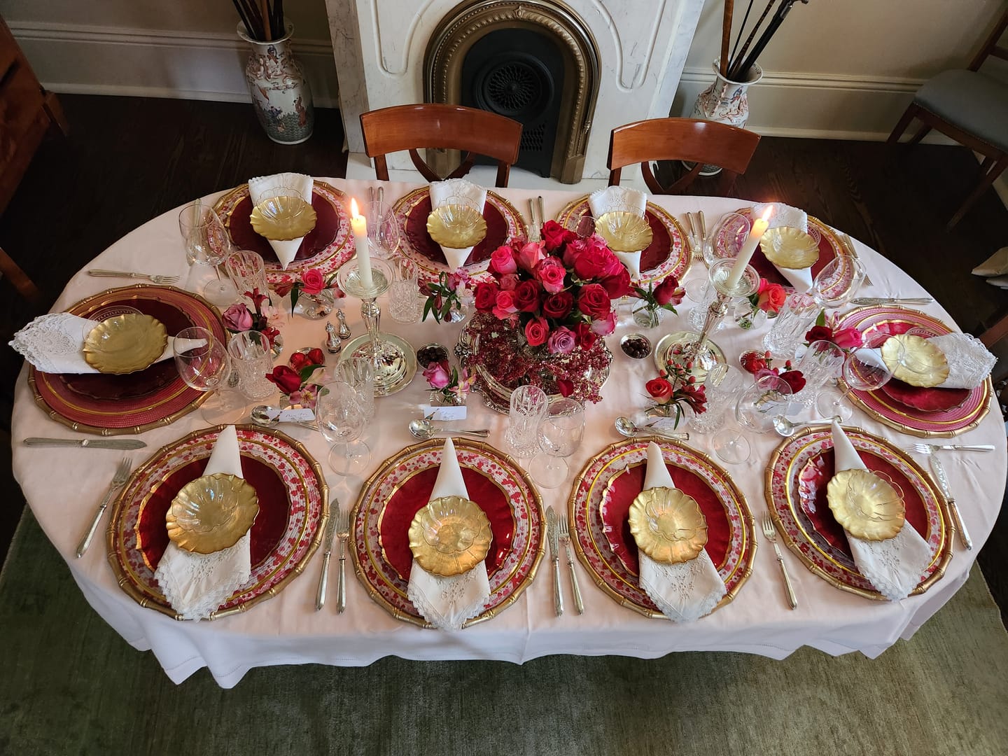 Customer photo review of Classic Hemstitch Tablecloth
