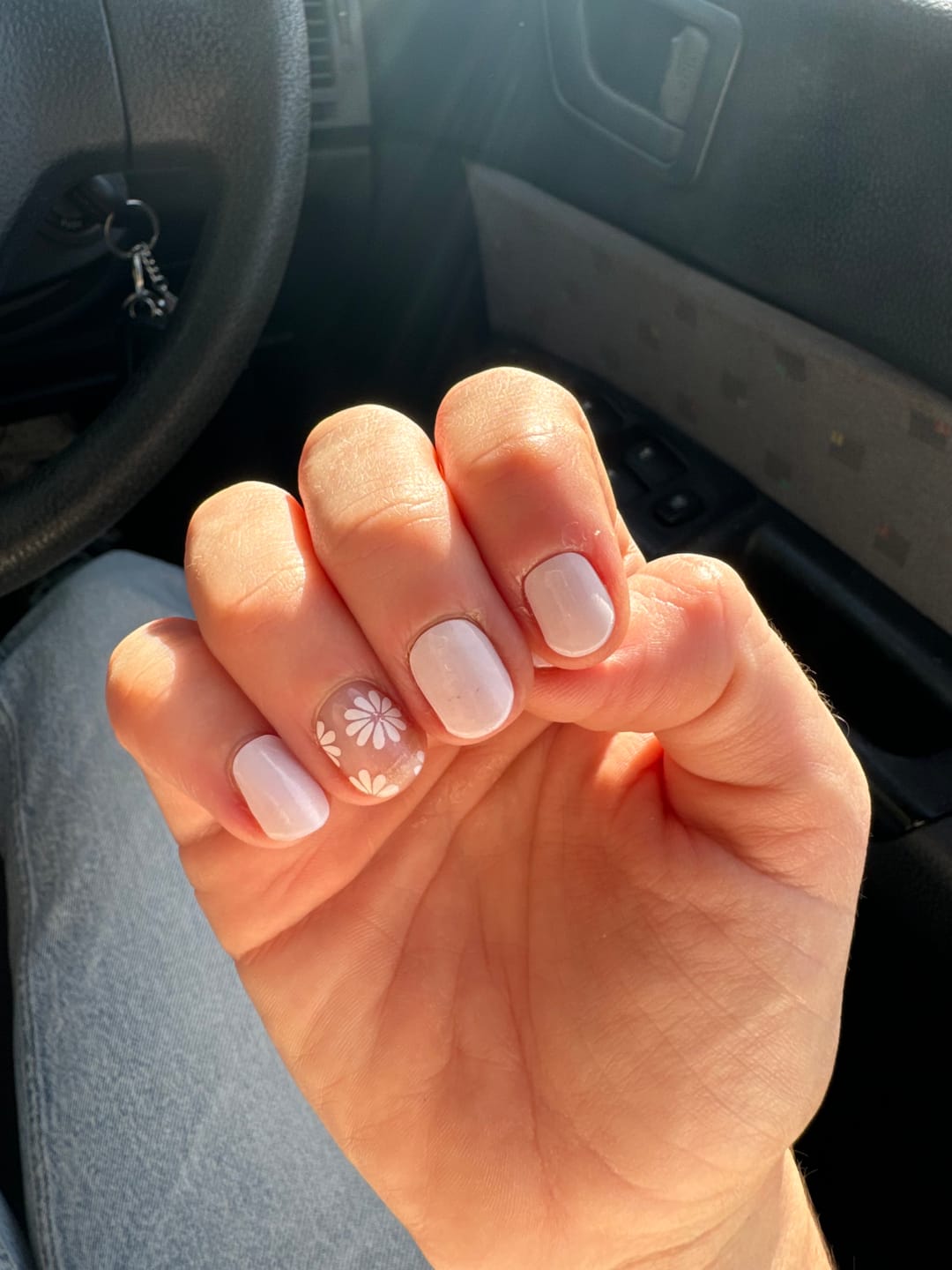 Customer photo review of Pastel Rainbow DIY Semicured Gel Nail Sticker Kit