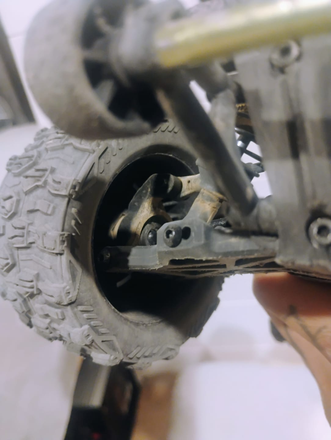 Customer photo review of Rear Steering Hub Spare Part for RC Car ROG1