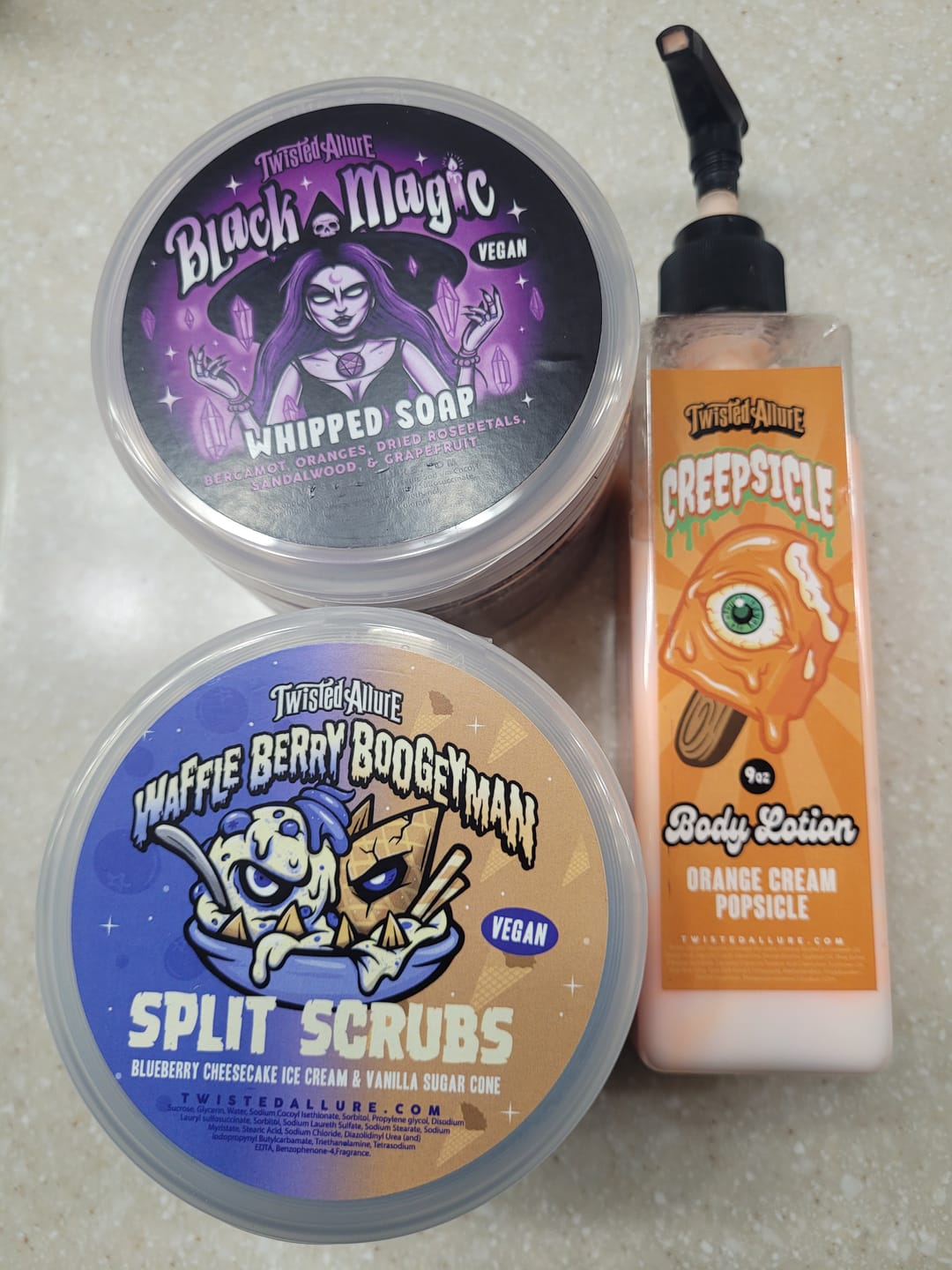 Customer photo review of Waffle Berry Boogeyman Split Scrub
