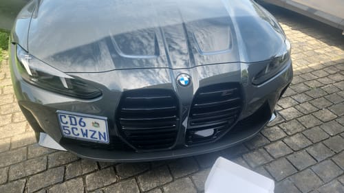 Customer photo review of Mishimoto 2021+ BMW G80 M3 License Plate Relocation Kit MMLP-G80-21