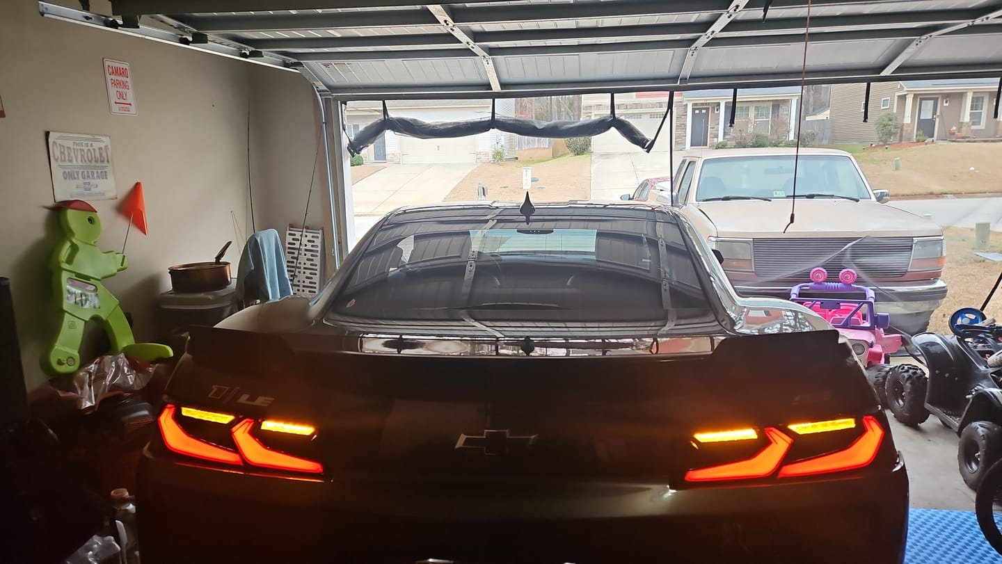 Customer photo review of 2014-2015 CHEVY CAMARO UMBRA LED TAILLIGHTS GLOSS BLACK/SMOKE LENS
