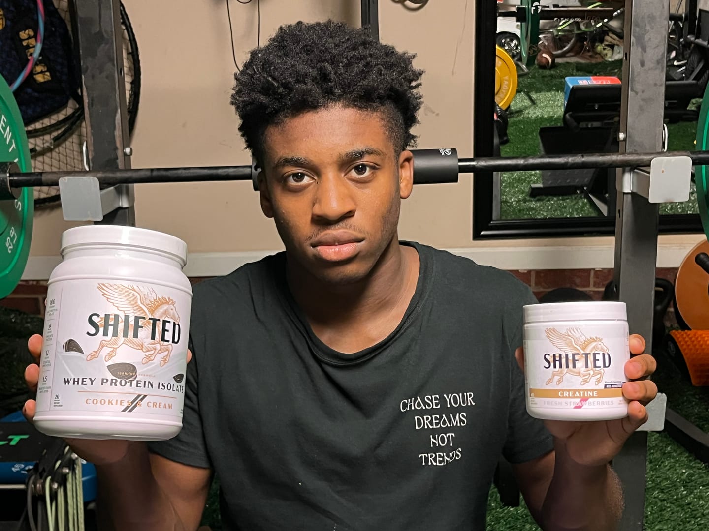 Customer photo review of Shifted Flavored Creatine - Fresh Naturally Sweetened CreaPure