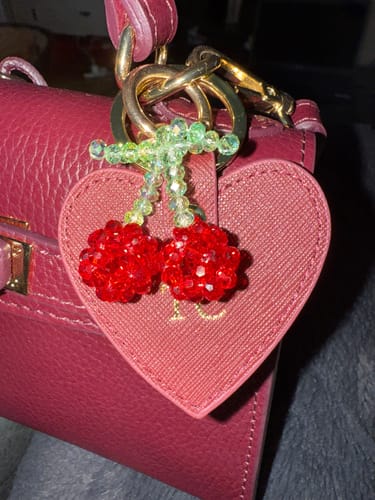 Customer photo review of Cherry Bag Charm
