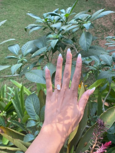 Customer photo review of WIFEY RING - Fine Silver