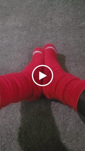 Customer video review of J.B. Field's Icelandic "30 Below Over-the-Calf" Merino Wool Thermal Sock