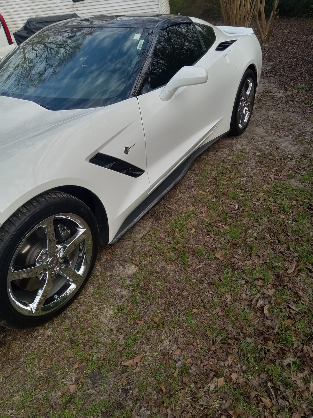 Customer photo review of Corvette C7 Z06 Conversion Side Skirts Rocker Panels