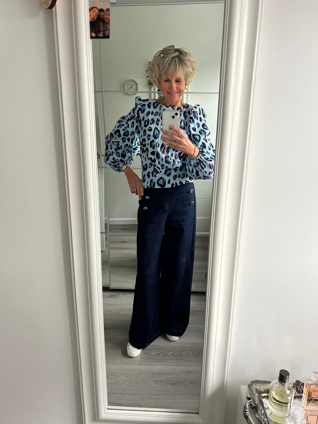 Customer photo review of 3 Metres 100% Cotton Denim Fabric- 55" (Washed Navy)