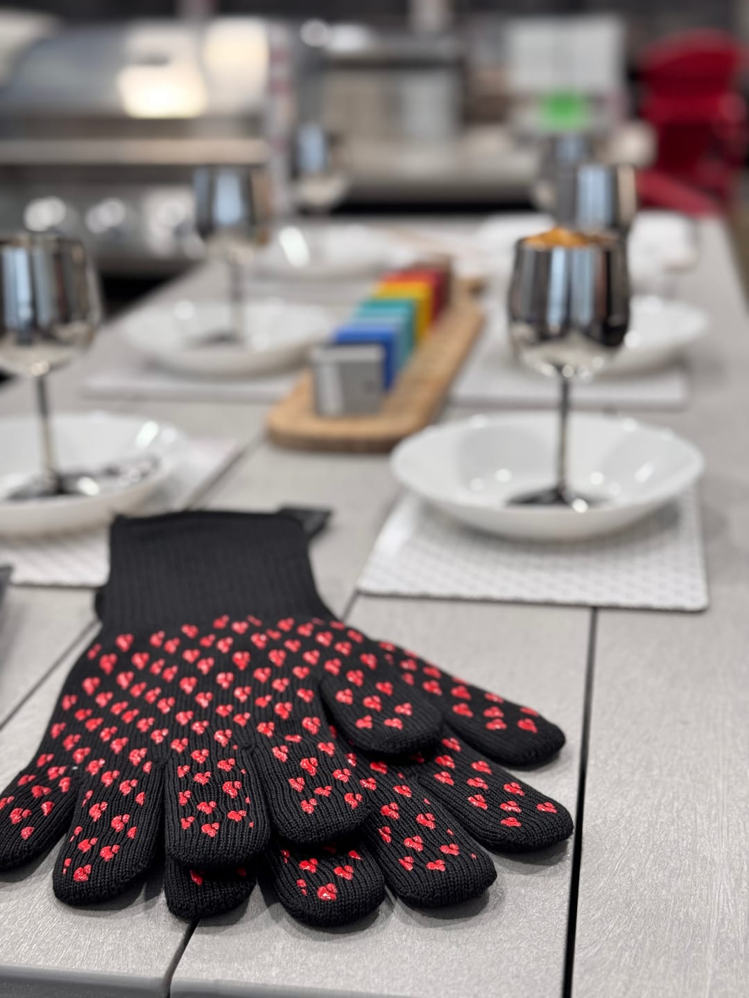 Customer photo review of Brander Butt Grabbin' Barbecue Gloves