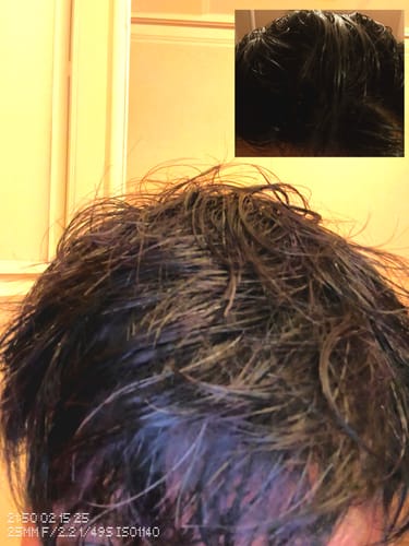 Customer photo review of Activated Charcoal Shampoo