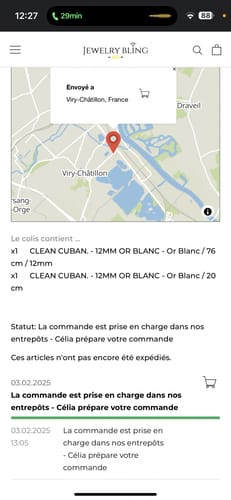 Customer photo review of CLEAN CUBAN. - 12MM OR BLANC