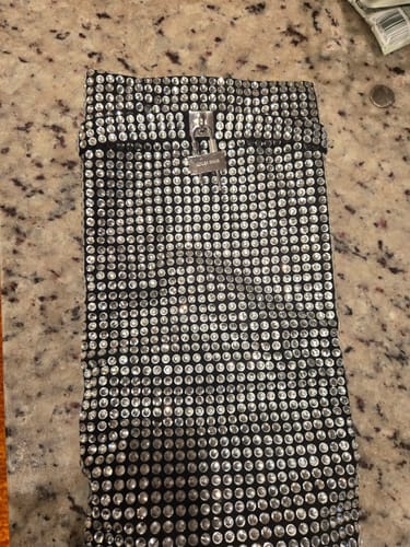 Customer photo review of HEMLOCK-SILVER CRYSTAL FOLD-OVER STILETTO BOOT