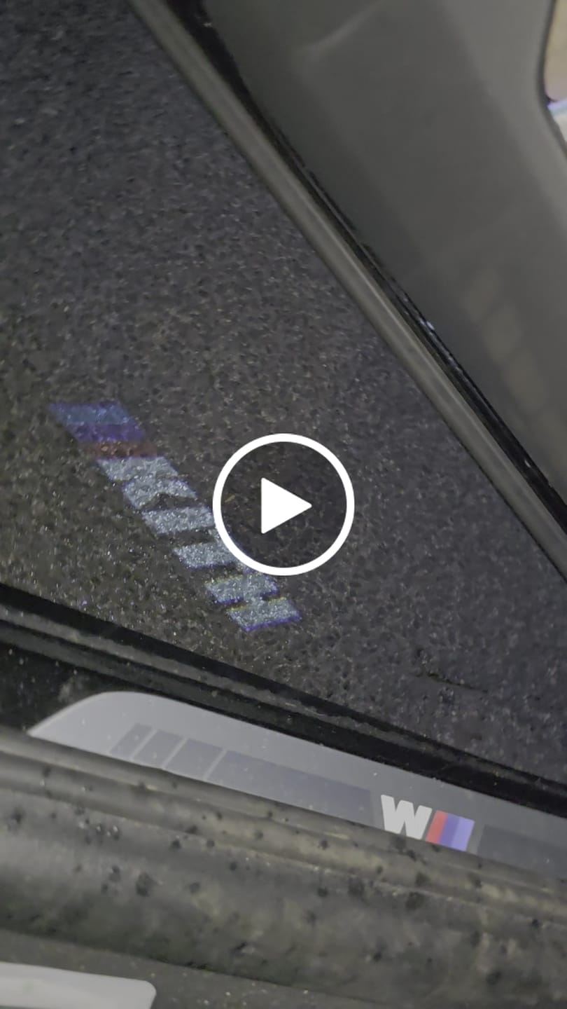 Customer video review of BMW x KITH DOOR LIGHTS