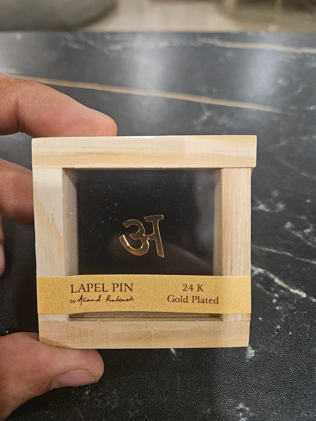 Customer photo review of Lapel Pins Hindi - अ क ख...