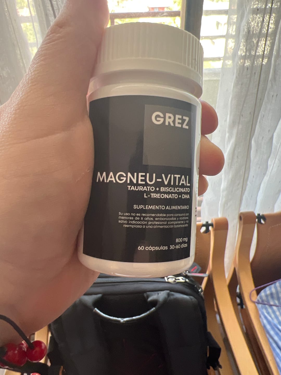 Customer photo review of MAGNEU-VITAL 800mg - Magnesios quelados Taurato / Bisglicinato / L-treonato