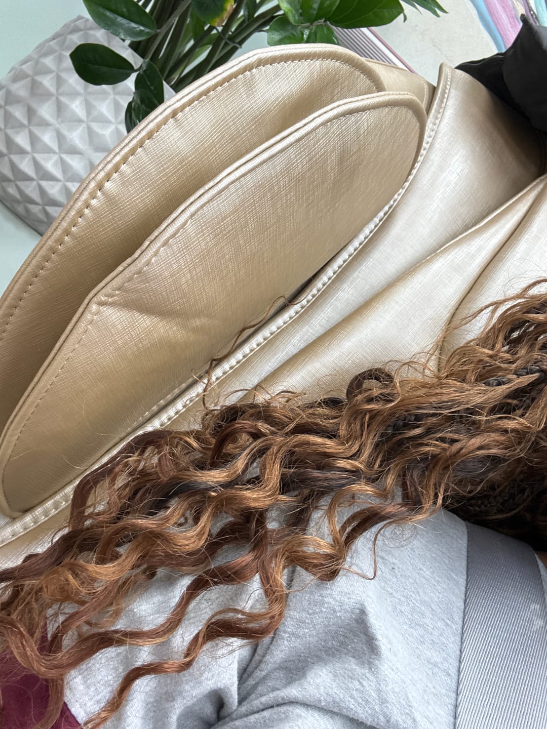 Customer photo review of #30 Light Brown Deep Wave Bulk Hair Extensions for Braiding